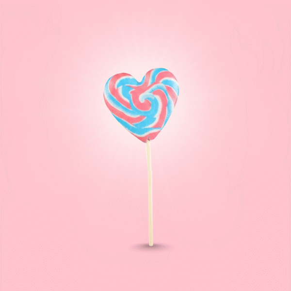 Sugga Swirls Big Heart Lollipop 85G